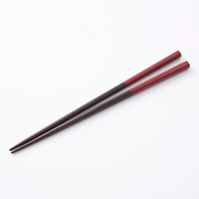 若狭塗箸 塗分 赤(食洗機対応)21cm