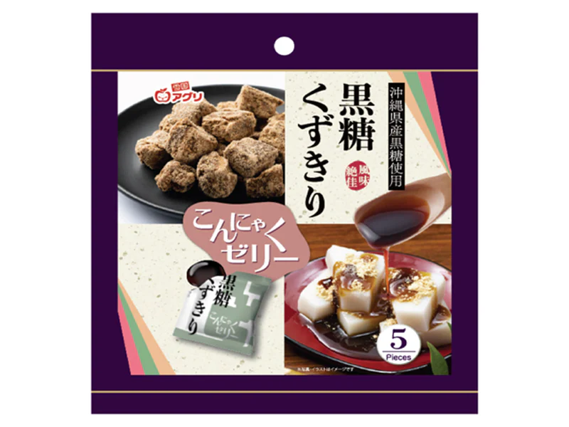 雪国アグリ　黒糖くずきりこんにゃくゼリー　８０ｇ