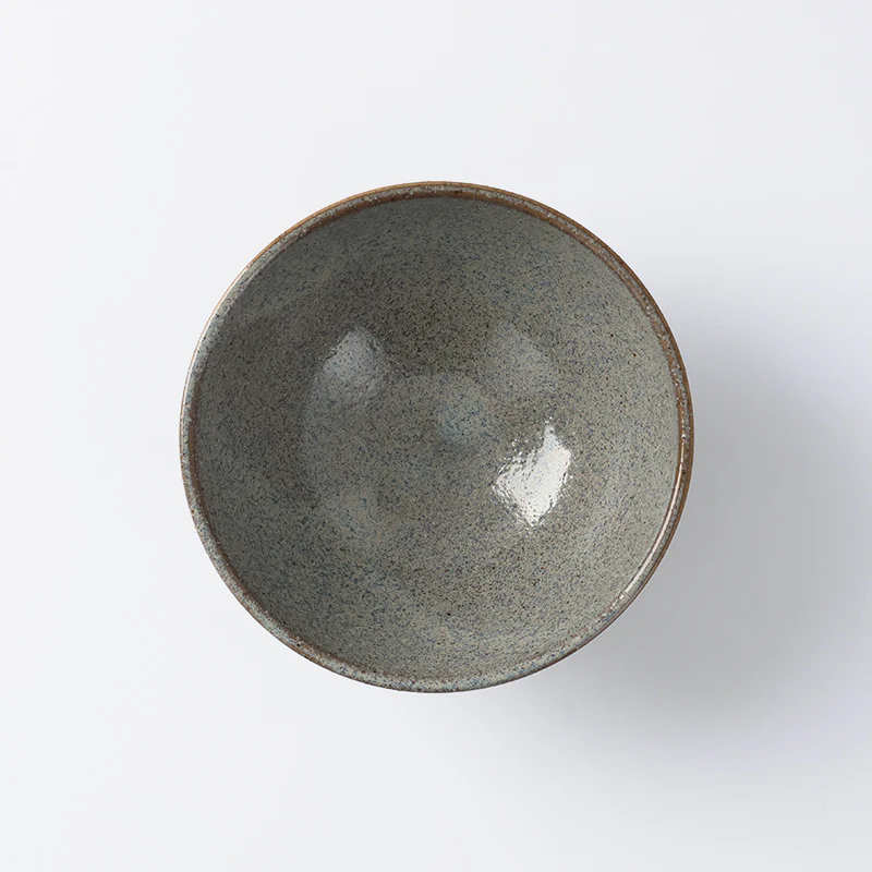 美濃焼　ソギ茶碗　グレー - Image 3
