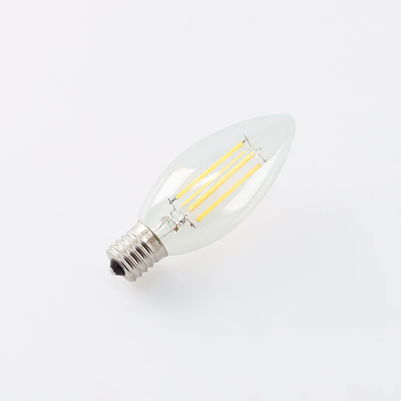 LEDフィラメント電球40W形相当電球色シャンデリア球E17