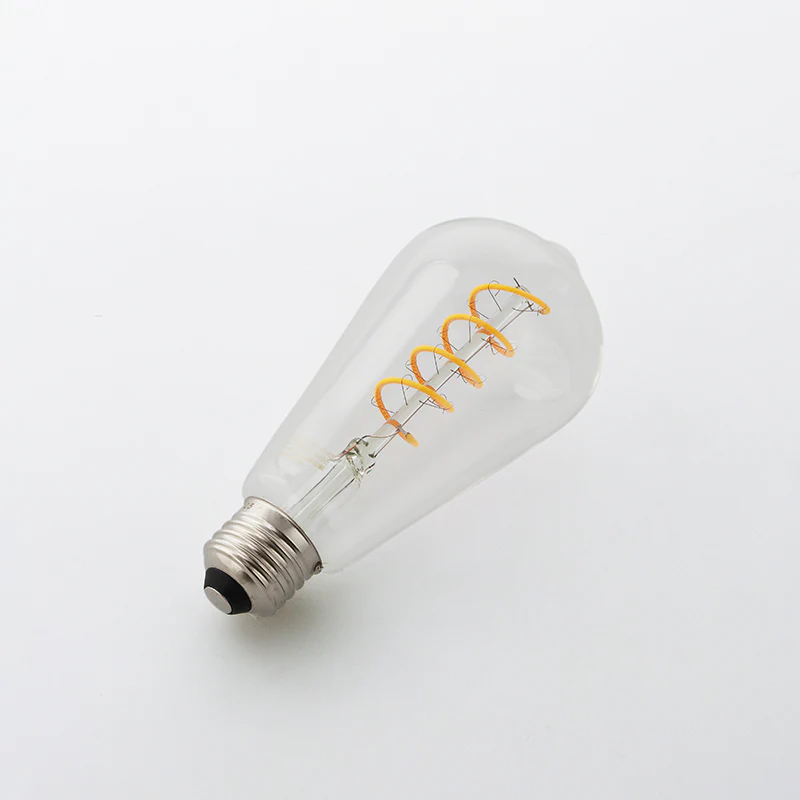 LEDスパイラルフィラメント電球(20W形相当、電球色、エジソン形)