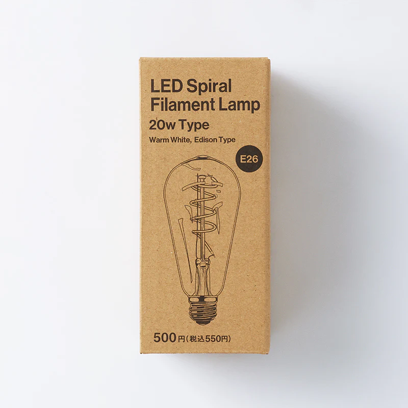 LEDスパイラルフィラメント電球(20W形相当、電球色、エジソン形) - Image 3
