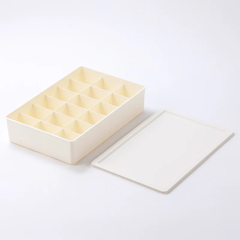 靴下収納ケース（ベージュ） - Image 2
