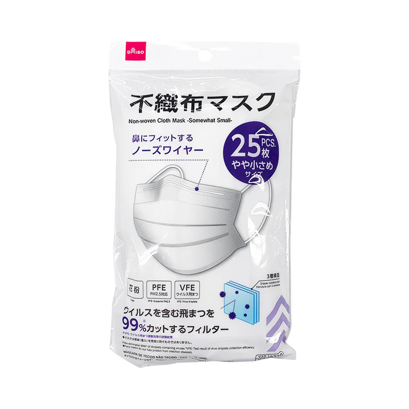 不織布マスク（やや小さめサイズ、２５枚） - Image 3