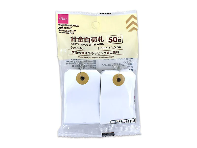 針金白荷札（５０枚）