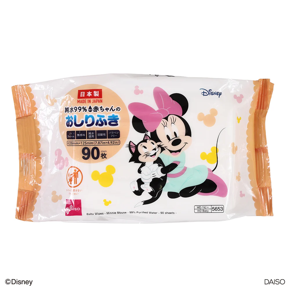 赤ちゃんのおしりふき、90枚(ミニーマウス) - Image 4