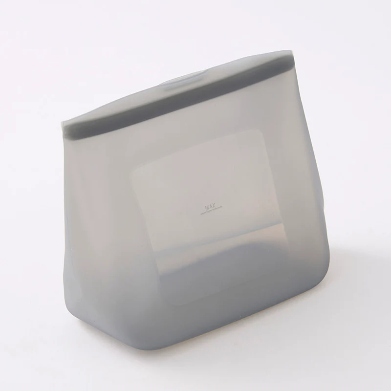 チャック式シリコーン保存袋（グレー）１２００ｍＬ - Image 3