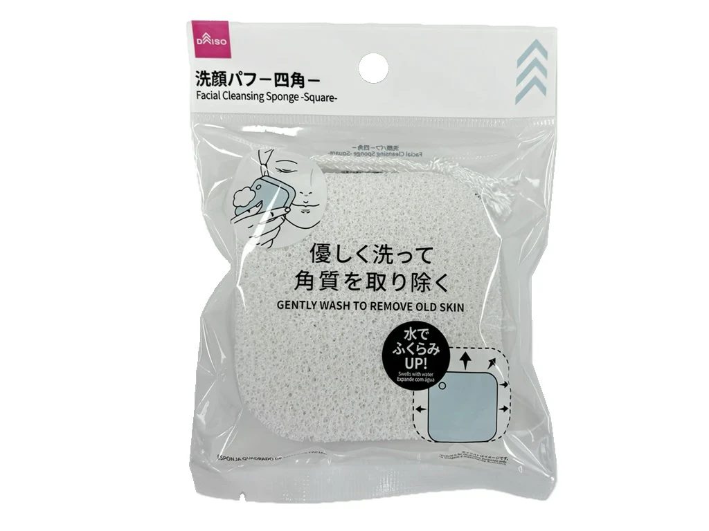 洗顔パフ-四角-
