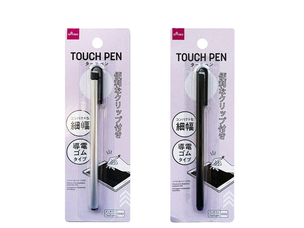 タッチペン(導電ゴム、シルバーカラー・ブラック)