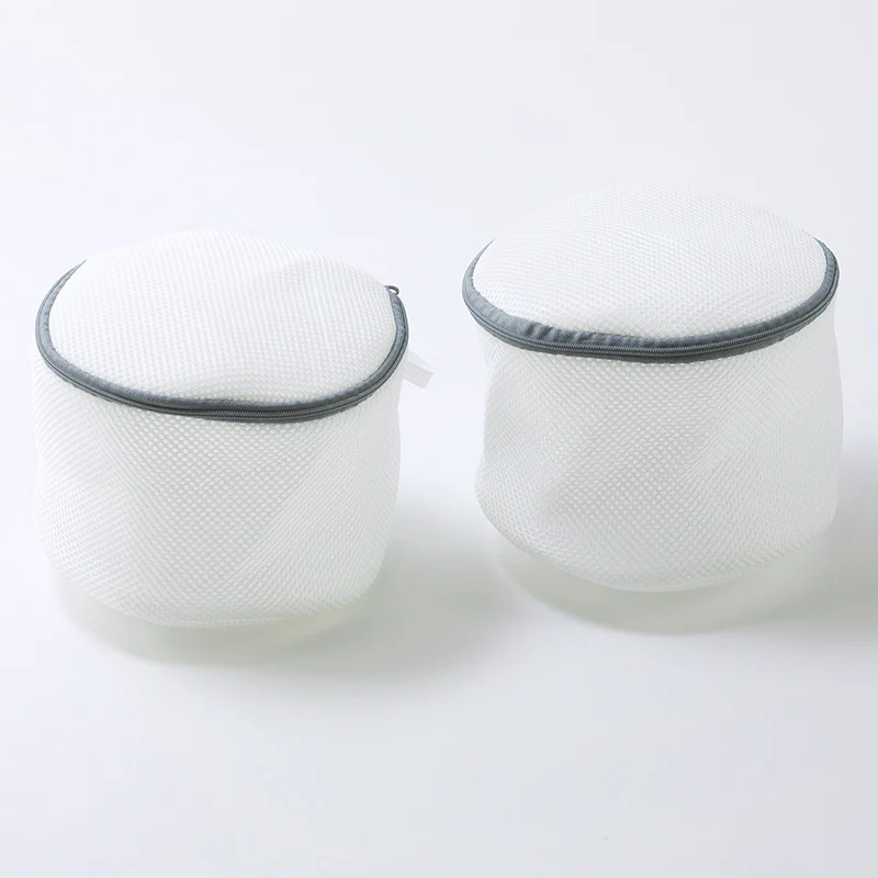 蛍光増白剤不使用型くずれ防止洗濯ネット（抗菌防臭、クッション、円柱型、２個） - Image 3