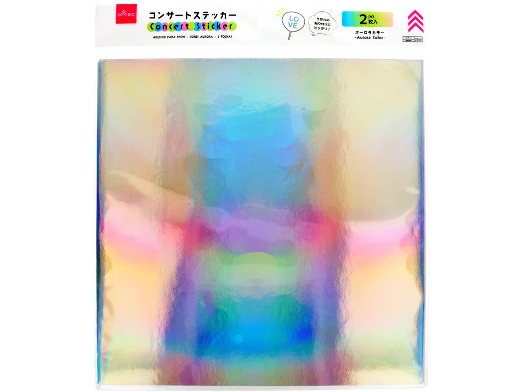 コンサートステッカー（オーロラカラー、２枚）