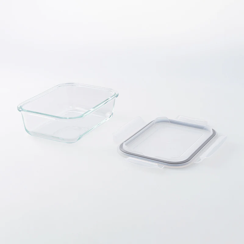 レンジOK耐熱ガラス密閉容器(レクタングル型) - Image 2