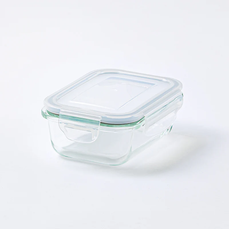 レンジＯＫ耐熱ガラス密閉容器（レクタングル型）３７０ｍＬ