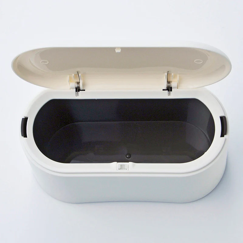 卓上用蓋付ゴミ箱(ワンプッシュ式、WH) - Image 3
