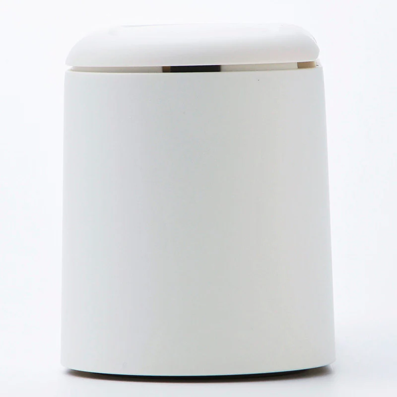卓上用蓋付ゴミ箱(ワンプッシュ式、WH) - Image 4