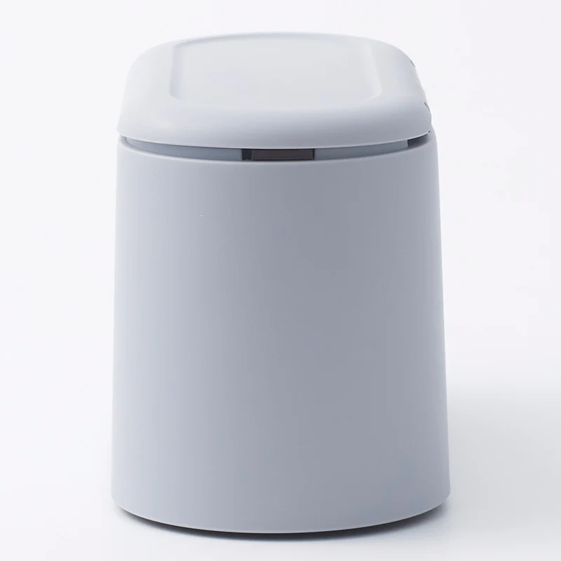 卓上用蓋付ゴミ箱(ワンプッシュ式、GY) - Image 7