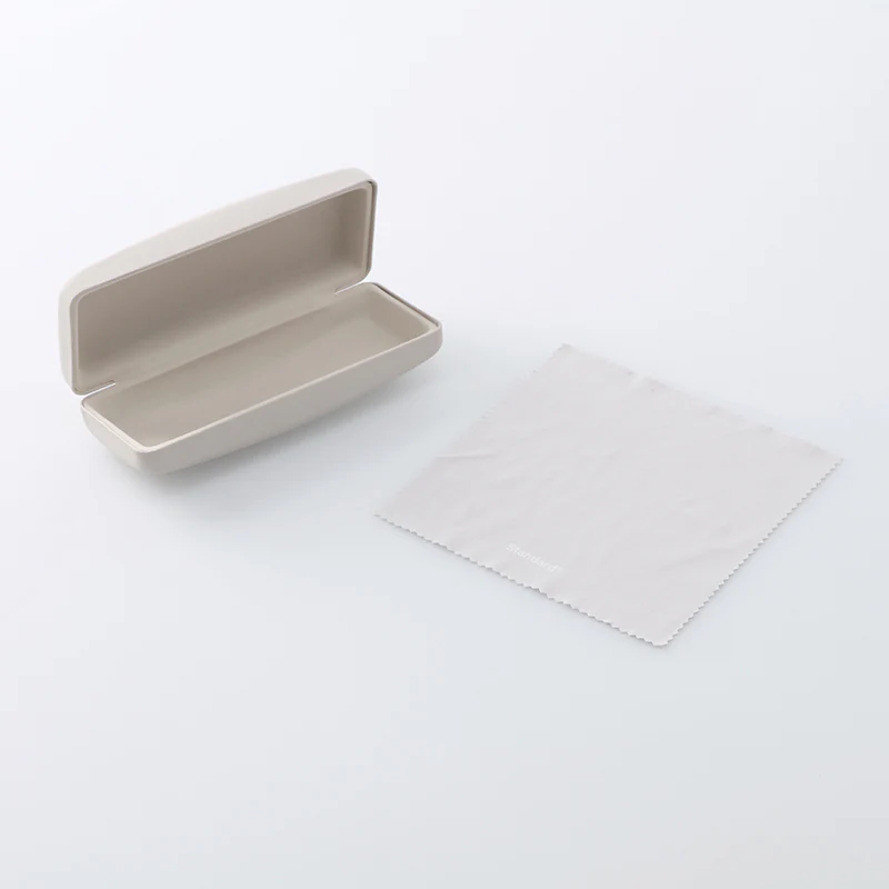 クロス付メガネケース（ＢＥ、スクエア）