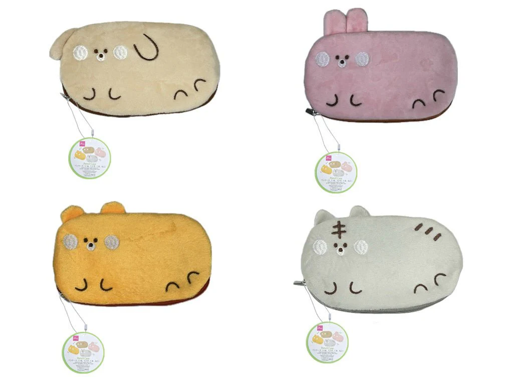 ペンケース(いぬ、うさぎ、くま、ねこ)