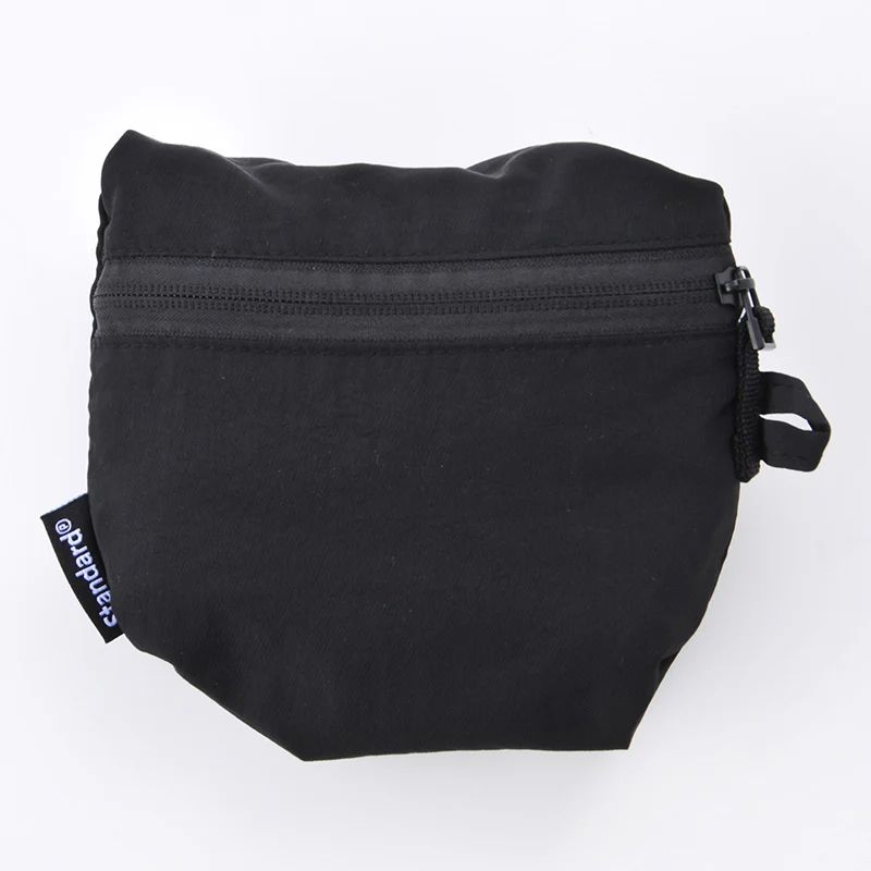 ソフトナイロン折りたたみ収納ボストンバッグ(BK) - Image 4