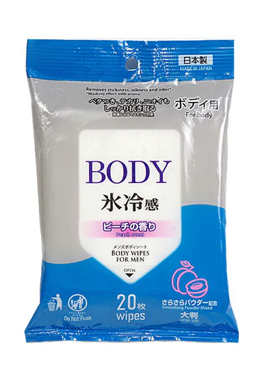メンズボディシート（ピーチの香り、２０枚）