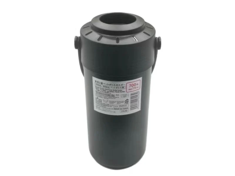 真空2重ペットボトルホルダー(黒、500mL・600mLペットボトル用)