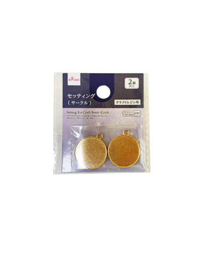 クラフトレジン用セッティング（サークル、２個）
