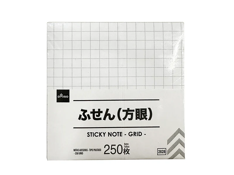 ふせん（方眼、２５０枚）