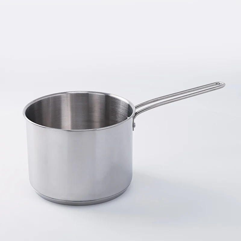 ステンレス深型鍋(三層底、IH)16cm