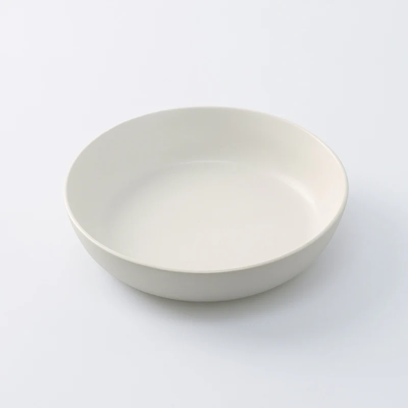 高台のない食器(深皿、WH)