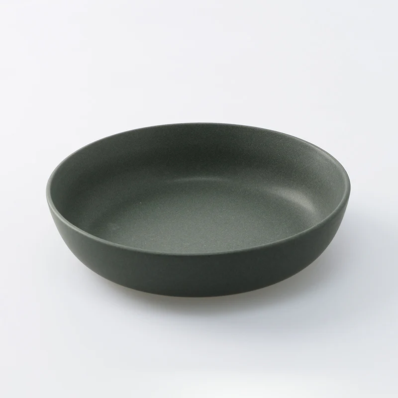 高台のない食器(深皿、GY)