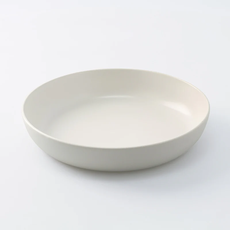 高台のない食器(深皿、WH)