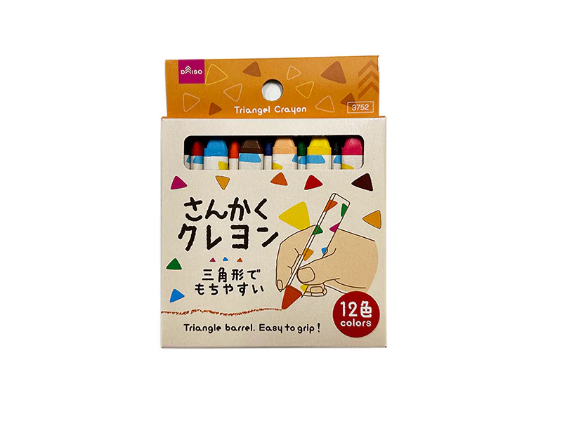三角クレヨン(12色)