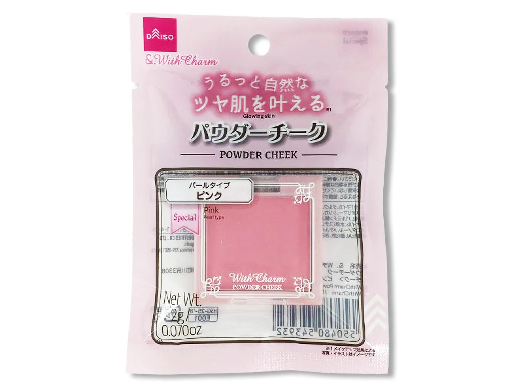 &.WithCharm パウダーチーク ピンク