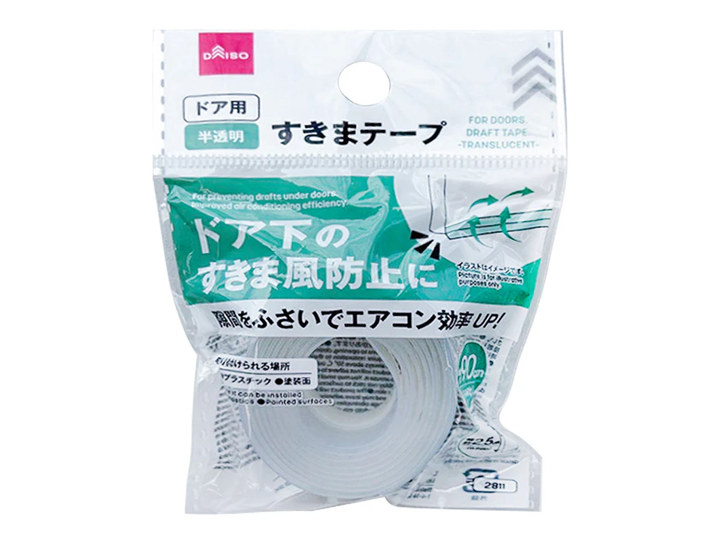 すきまテープ(ドア用、半透明)