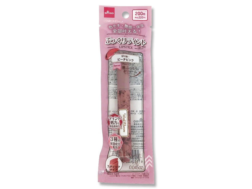 &.WithCharm リップティント ピーチピンク