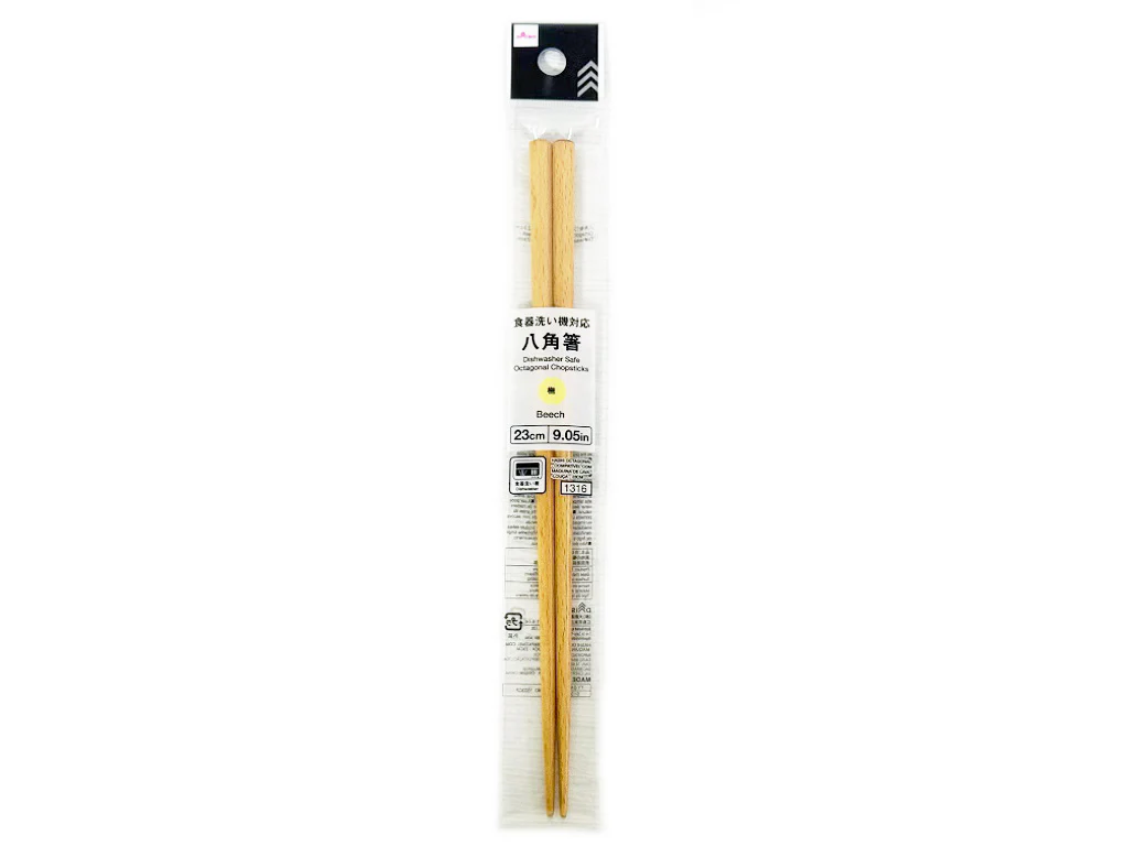 八角箸(ブナ、食器洗い機対応)