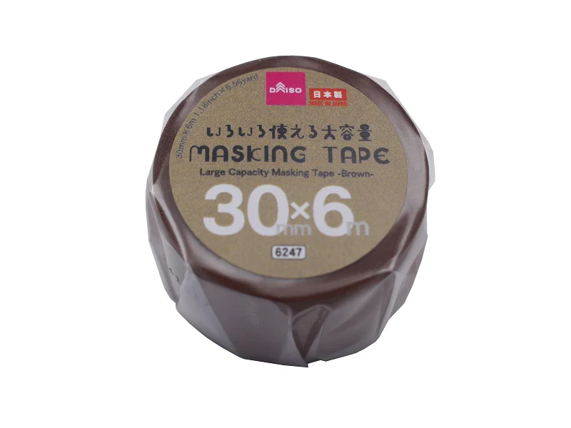 大容量マスキングテープ（茶色）