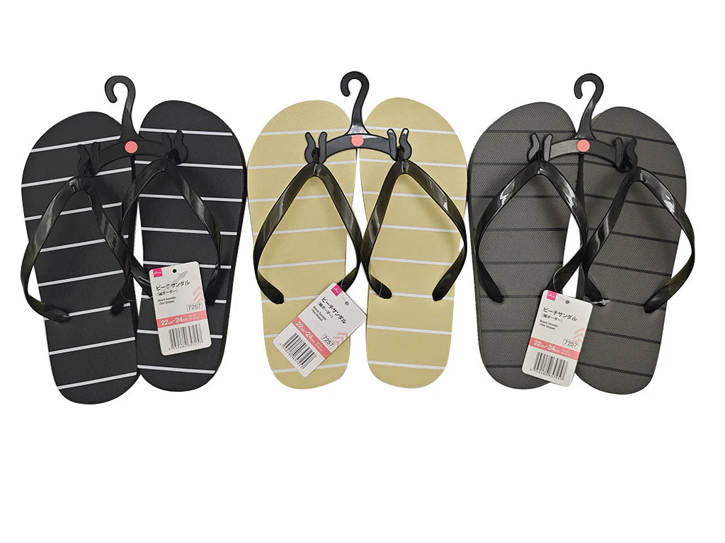 ビーチサンダル(細ボーダー)