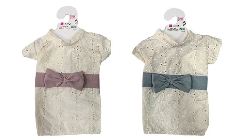 ペット服(リボン浴衣、XL)