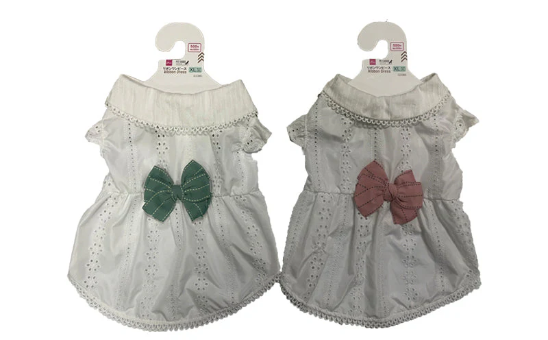 ペット服(リボンワンピース、XL)