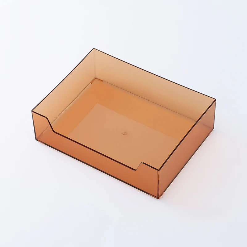 小物入れ収納ケース（クリアアンバー）
