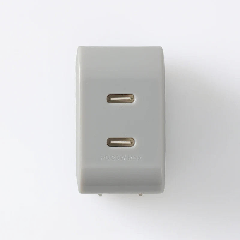ＵＳＢ充電器（ＰＯＷＥＲ　ＤＥＬＩＶＥＲＹ２０Ｗ、ＴＹＰＥーＣ＋ＴＹＰＥーＣ、ＧＹ） - Image 3