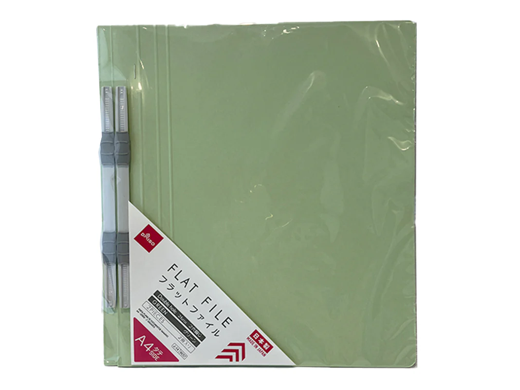 Ａ４縦フラットファイル（緑、２冊）