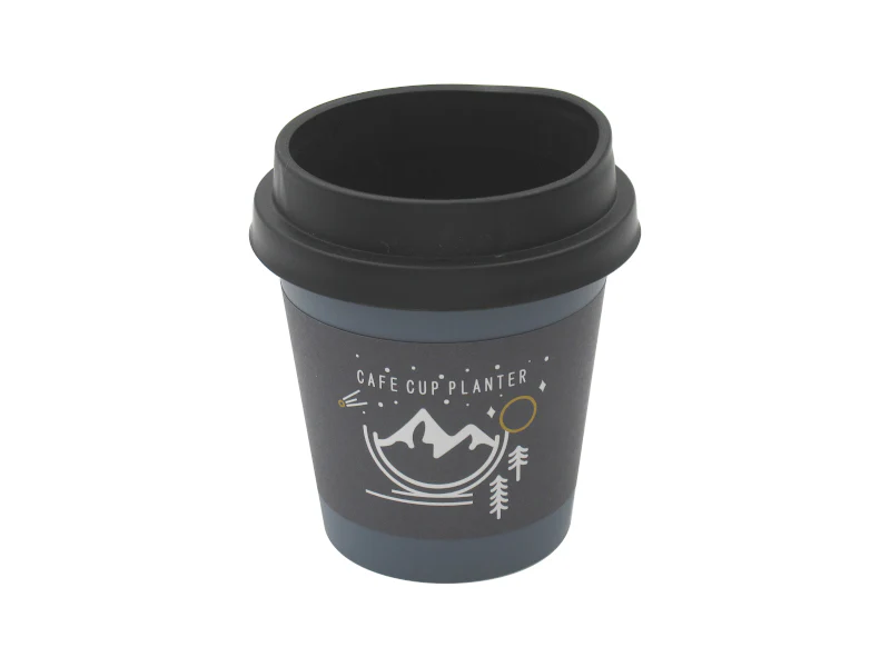 カフェカッププランター（ブラック）