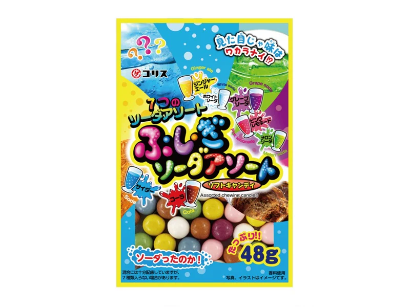 コリス ふしぎソーダアソートソフトキャンディ 48g
