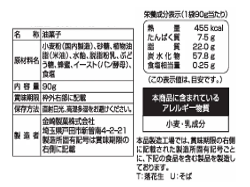 金崎　京瓦かりんとうみるく　９０ｇ - Image 2