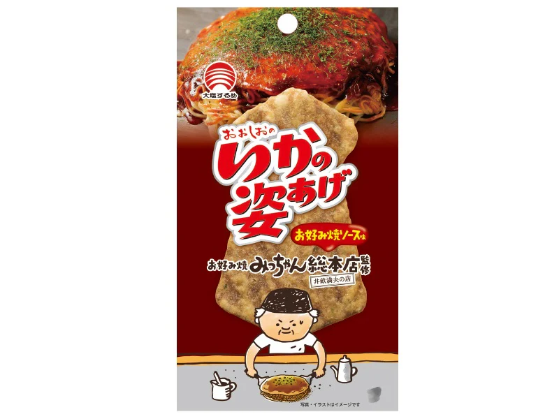 合食 いかの姿あげ みっちゃん総本店監修お好みソース味 4枚入