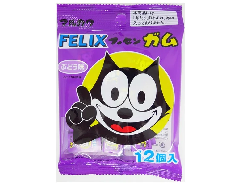 丸川製菓 フィリックスガム ぶどう味 12個入