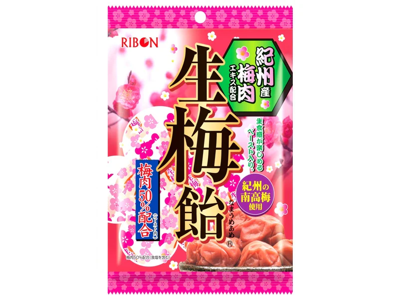 リボン 紀州梅肉生梅飴 54g