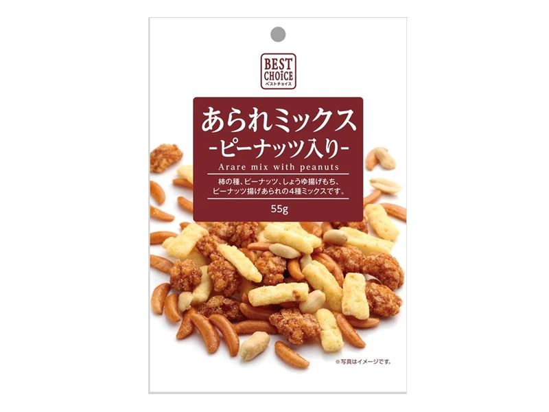 クリート　あられミックスピーナッツ入り　５５ｇ